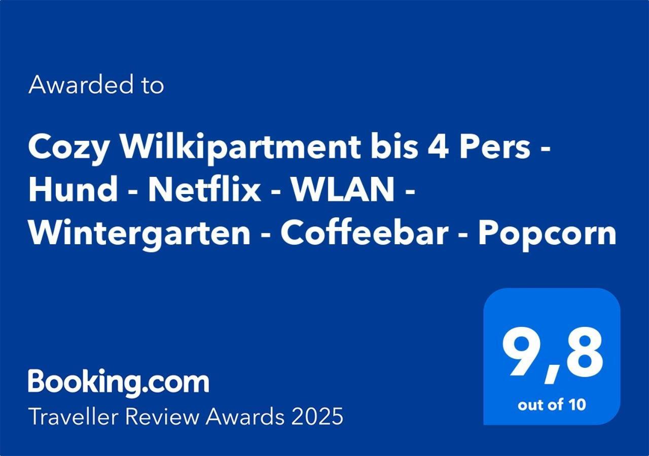 Cozy Wilkipartment Bis 4 Pers - Hund - Netflix - Wlan - Wintergarten - Coffeebar - Popcorn Verl Zewnętrze zdjęcie